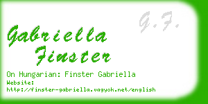 gabriella finster business card